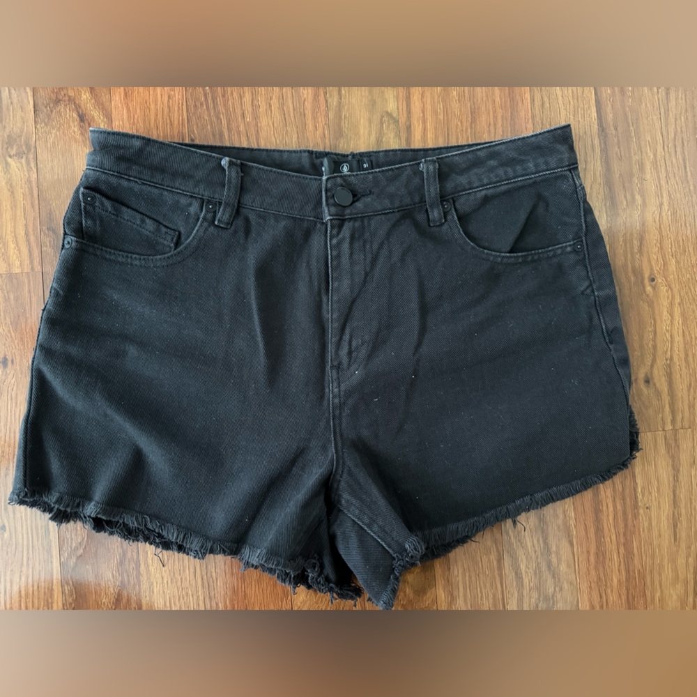 Volcom Black Jean Shorts for Women